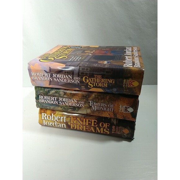 Towers Of Midnight The Gathering Storm,Knife Of Dreams FEs by Jordan Hardcover - Picture 2 of 13